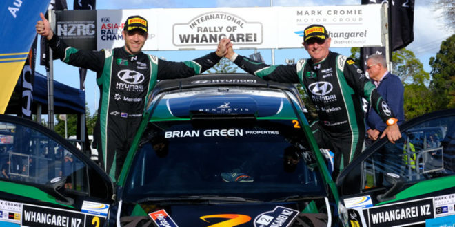 Paddon and Kennard demonstrate speed with Whangarei Rally win